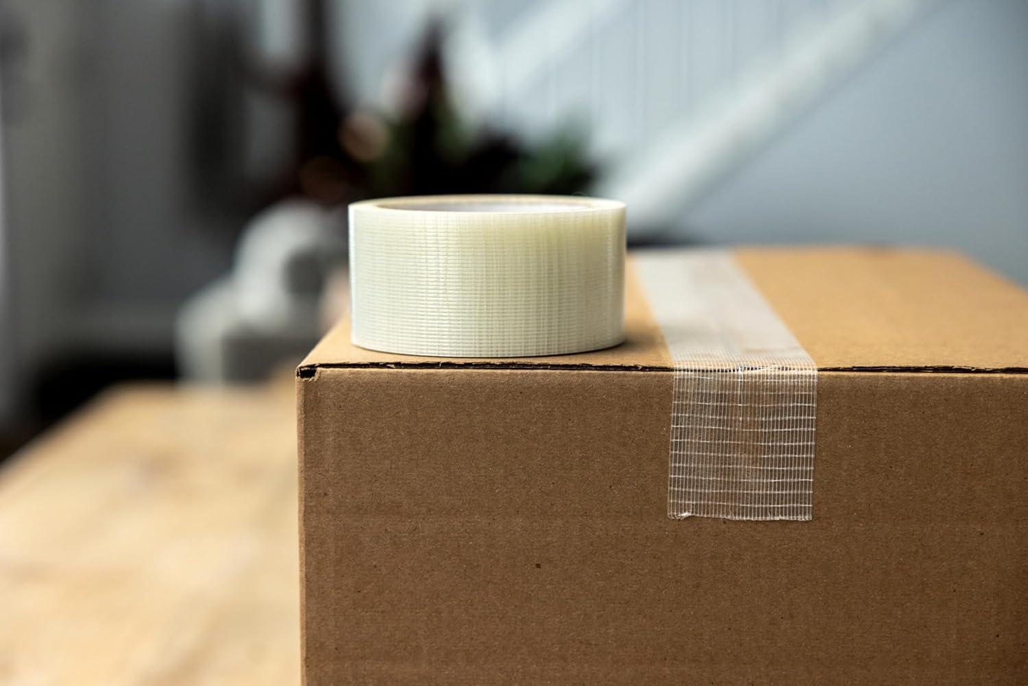 imageDuck Tape Brand Duct Tape for Corrugate Boxes for Indoors and Outdoors Repairs 6 Rolls Transparent for Discreet Repairs 188 in x 25 yd