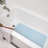 imageDuck Brand Clorox Bath Mat for Tubs Non Slip Bathtub Mat with Suction Cups 17 Inches x 36 Inches Sky Blue 2 Pack17 x 36 Inches  Sky Blue  2 Pack