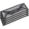 imageDuck Brand Floor Register Vent Trap Screens for Air Vents Catch Small Items and Stop Small Objects from Falling Through Home Vent Air Filters are Easy to Install and Clean 4quot x 10quot 4Pack Black4 x 12