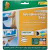 imageDuck Brand HeavyDuty Self Adhesive Weatherstrip Seal for Large Gaps 38Inch Wide x 14Inch Thick x 17Feet Long 2 Seals White 2824341 seal