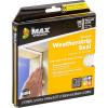 imageDuck Brand Max Strength Silicone Weatherstrip Seal for Doors and Windows SelfAdhesive Fits Medium Gaps from 1814 Inches 31 in x 25 in x 17 ft White