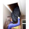 imageDuck Brand Stairway Attic Cover Energy Saving Attic Insulation Cover Fits Openings up to 255 Inches by 54 Inches for YearRound Weatherization Black 286209