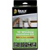 imageDuck MAX Strength Window Insulation Kit Fits Patio Doors ampamp Large Windows Heavy Duty Indoor Shrink Film Insulator Window Seal Tape Included 84quot x 120quot Clear 2 PackStandard Window  10 Pack