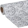 imageSmooth Top EasyLiner for Cabinets ampamp Drawers  Easy to Install ampamp Cut to Fit  Shelf Paper ampamp Drawer Liner Non Adhesive  Non Slip Shelf Liner  12in x 10ft  6 Roll Project Pack  Gray Geo PrintGray Damask