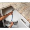imageSmooth Top EasyLiner for Cabinets ampamp Drawers  Easy to Install ampamp Cut to Fit  Shelf Paper ampamp Drawer Liner Non Adhesive  Non Slip Shelf Liner  12in x 10ft  6 Roll Project Pack  Gray Geo PrintWhite