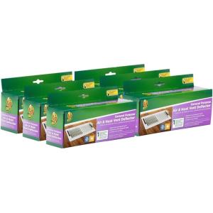 imageDuck Brand Air and Heat Vent Deflector Adjusts from 10 in to 14 in Clear 6 Pack 286764Air  Vent Deflector