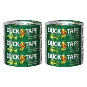 imageDuck Brand AllPurpose Duct Tape Silver 188 in x 60 yd 6 Rolls 2428176 Rolls  60 yds