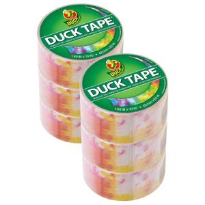 imageDuck Brand Duck Printed Duct Tape 6Roll Love Tie Dye 283268CTieDye
