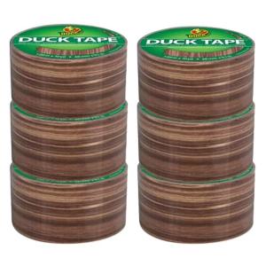 imageDuck Brand Duck Printed Duct Tape 6Roll Love Tie Dye 283268CWoodgrain