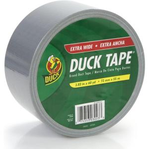 imageDuck Brand Extra Wide Advanced Strength Duct Tape 283 Inches by 60 Yards Single Roll Silver 675586283 Inch x 60 Yards