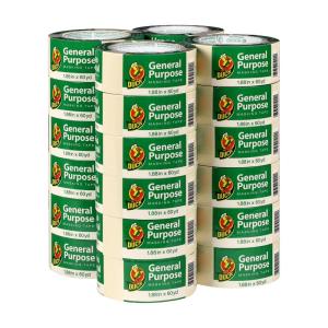 imageDuck Brand General Purpose Masking Tape 094 Inches by 60 Yards Beige 36 Rolls per Pack 286655188 Inch x 60 Yards