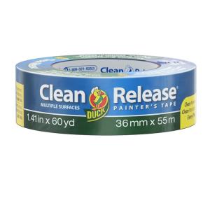 imageDuck Clean Release Blue Painters Tape 1Inch 094Inch x 60Yard 6 Rolls 360 Total Yards 2404591 Roll  141 x 60 Yds