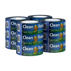 imageDuck Clean Release Blue Painters Tape 1Inch 094Inch x 60Yard 6 Rolls 360 Total Yards 24045912 Rolls  188 x 60 Yds