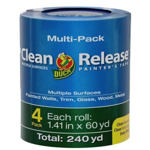 imageDuck Clean Release Blue Painters Tape 1Inch 094Inch x 60Yard 6 Rolls 360 Total Yards 2404594 Rolls  141 x 60 Yds