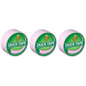 imageDuck Color Duct Tape 3Pack 188 Inches x 30 Yards 90 Yards Total 3Roll Pack Black 3 Piece 242913Baby Pink