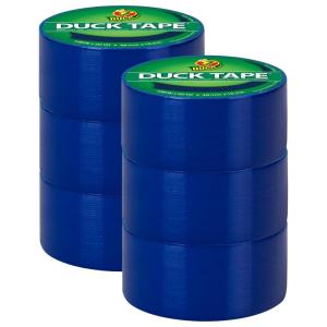 imageDuck Color Duct Tape 3Pack 188 Inches x 30 Yards 90 Yards Total 3Roll Pack Black 3 Piece 242913Blue