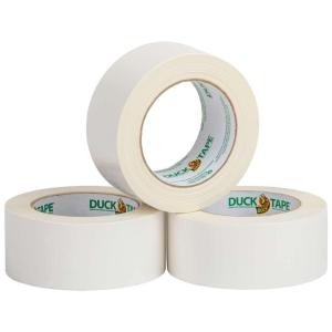 imageDuck Color Duct Tape 3Pack 188 Inches x 30 Yards 90 Yards Total 3Roll Pack Black 3 Piece 242913White