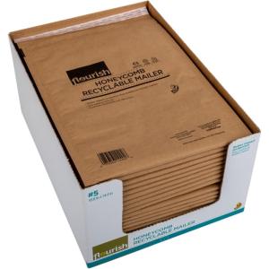 imageFlourish Brand 100 Recycled Spiral Cushion Fill Brown 6 Cubic Feet Total 2875395 Recyclable Mailers
