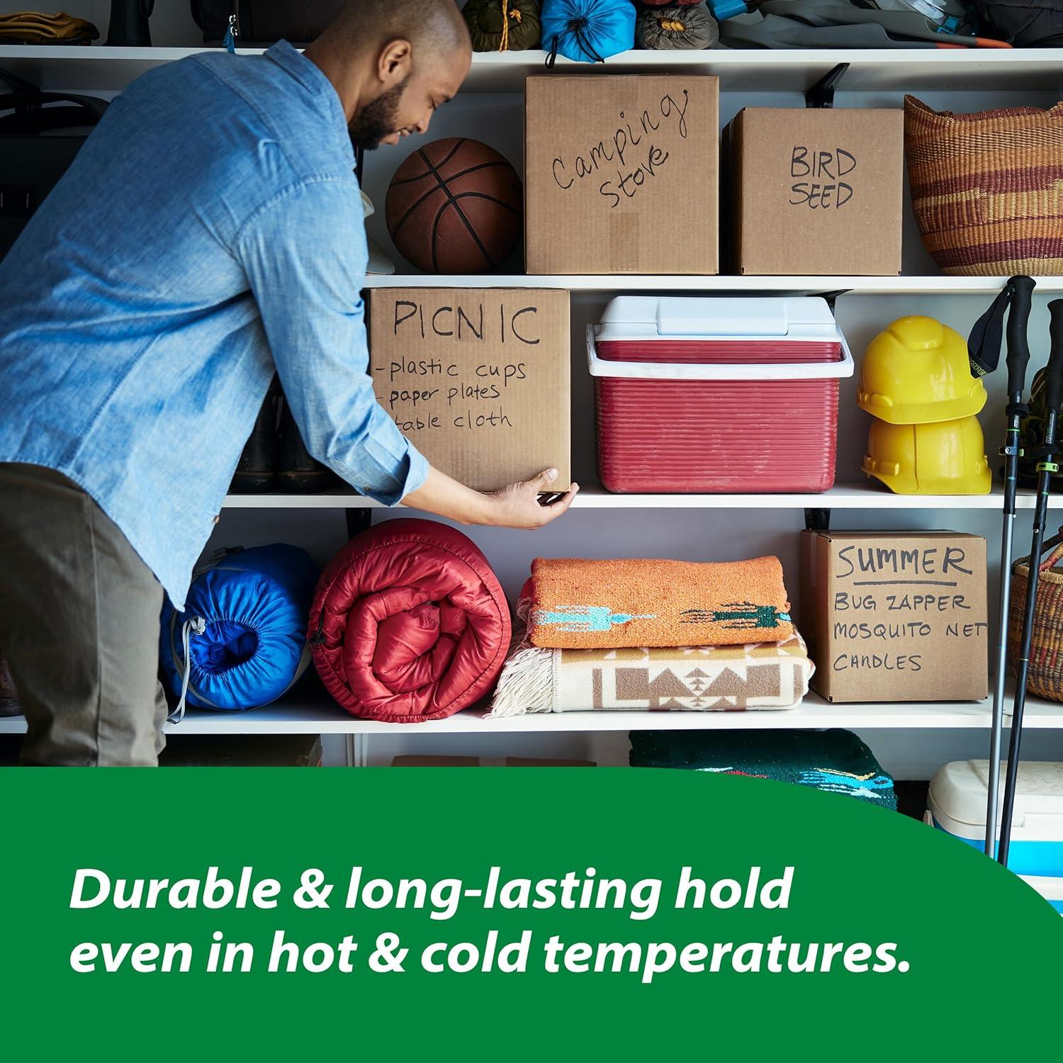 imageDuck HD Clear Packing Tape Refills  12 Rolls of Strong Heavy Duty Packing Tape for Shipping and Moving Boxes and Packaging  188 In x 546 Yards  3quot Core  Clear 2877336 Rolls  546 yds