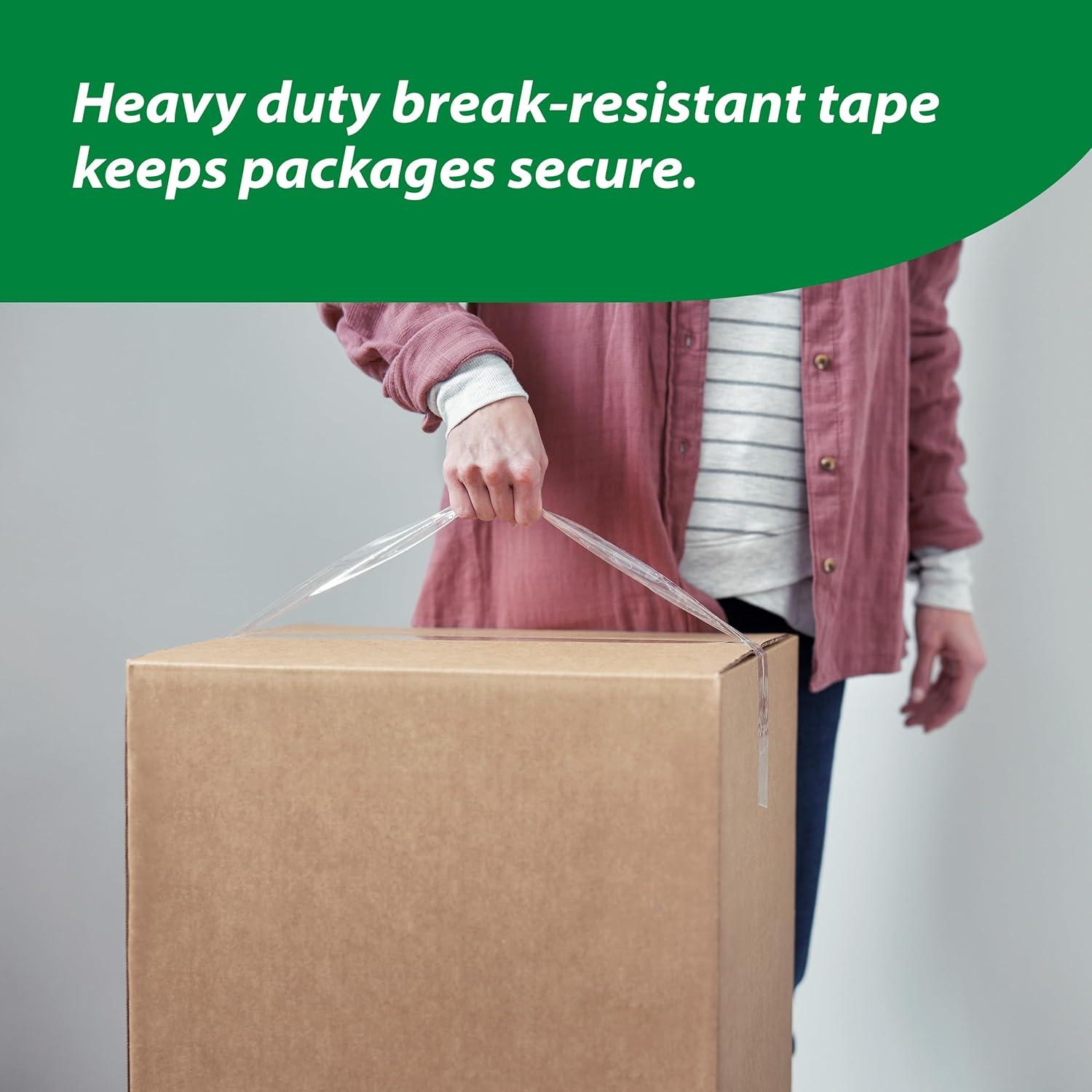 imageDuck HD Clear Packing Tape Refills  6 Rolls of Strong Heavy Duty Packing Tape for Shipping and Moving Boxes and Packaging  188 In x 546 Yards  3quot Core  Clear 4419626 Refill Rolls