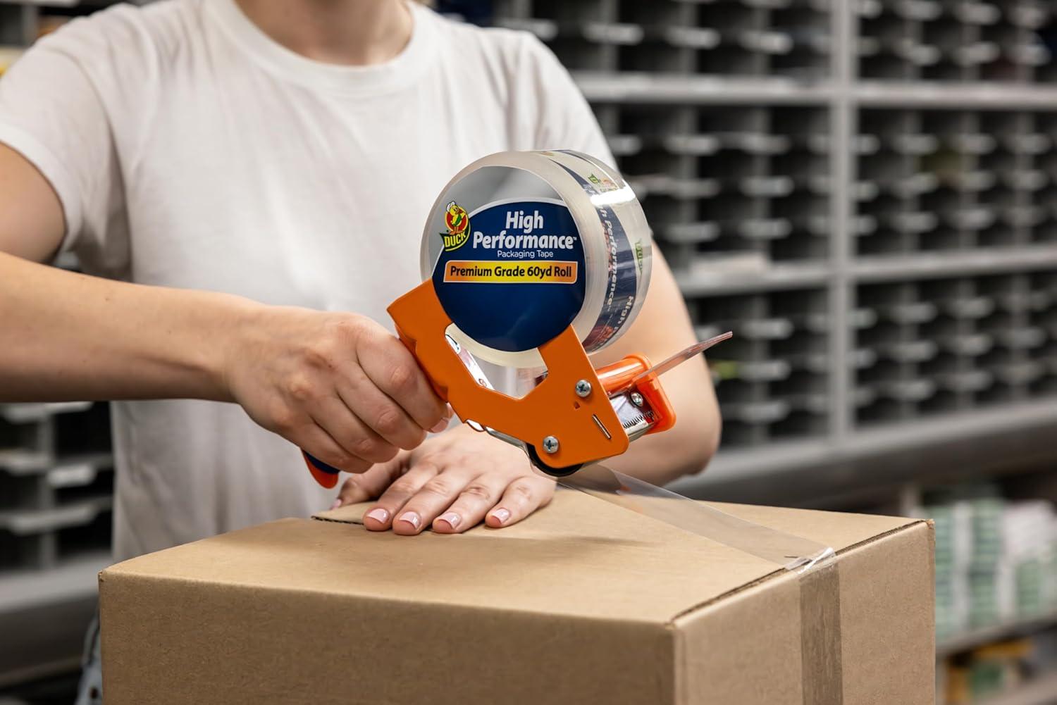 imageDuck High Performance Clear Packing Tape Refills  6 Rolls of HP260 Strong Packaging Tape for Shipping Moving Mailing ampamp Storage Boxes  3quot Core  188 Inch x 60 Yards  Clear 2878636 Rolls  60 yds