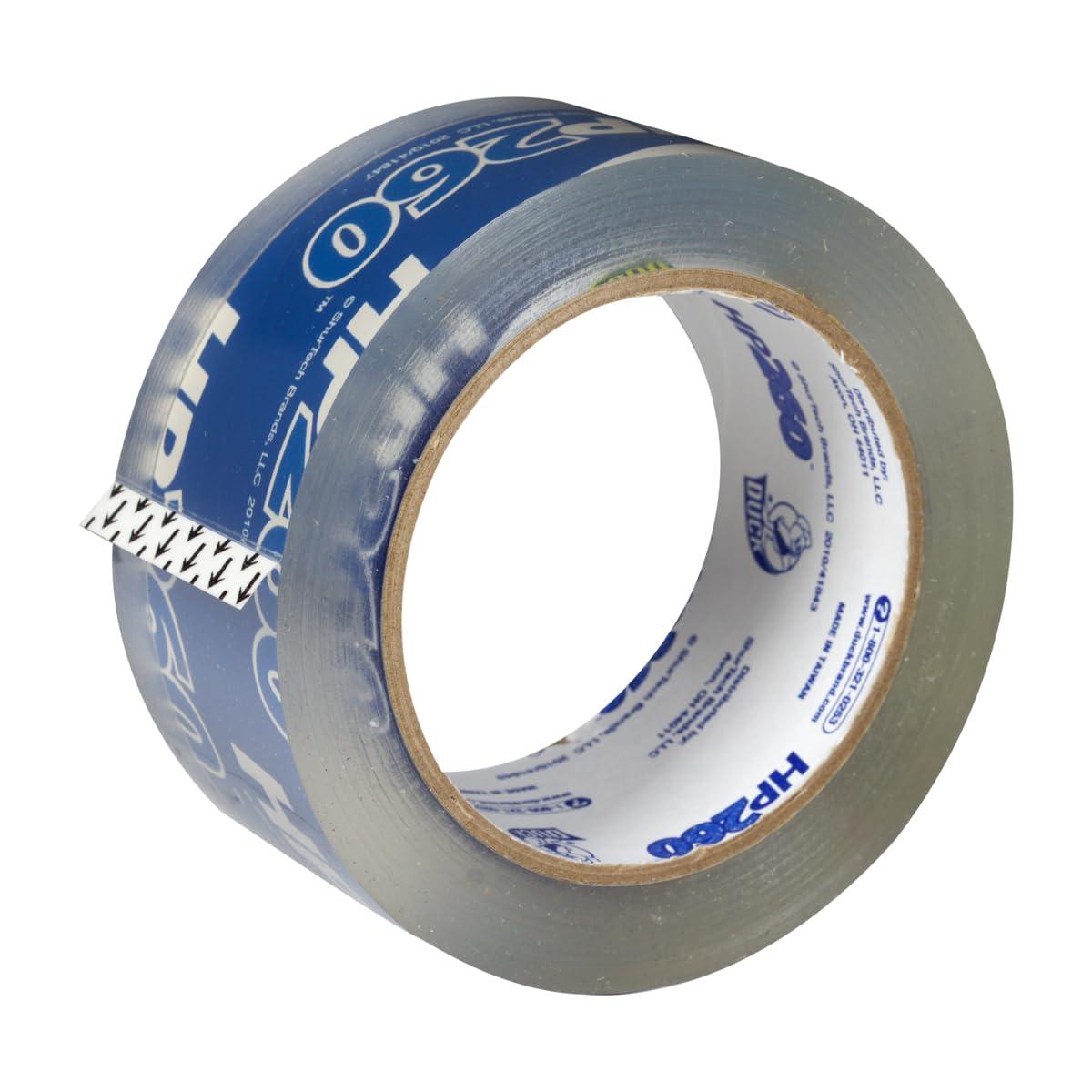 imageDuck High Performance Clear Packing Tape Refills  6 Rolls of HP260 Strong Packaging Tape for Shipping Moving Mailing ampamp Storage Boxes  3quot Core  188 Inch x 60 Yards  Clear 2878636 Rolls  60 yds