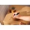 imageDuck EZ Tear Brown Paper Packing Tape for Boxes 6 Rolls of Kraft Paper Packaging Tape Great for Shipping Moving Mailing ampamp Storage Tears by Hand Writable Surface 188 Inch x 25 Yards Tan