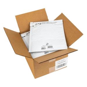 imageDuck Brand 2 Gusseted Self Seal Poly Bubble Mailer Lined with Bubble Cushioning for Shipping and Mailing White 85 In x 11 In 25 Pack 287991White