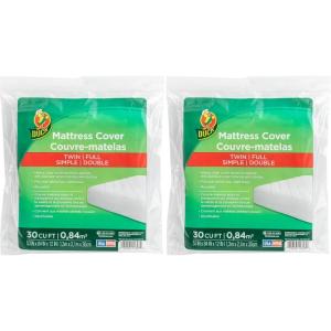 imageDuck Brand Bed Mattress Matress Cover FullTwin Clear 11402351 Count Pack of 2