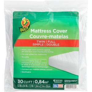 imageDuck Brand Bed Mattress Matress Cover FullTwin Clear 1140235Full