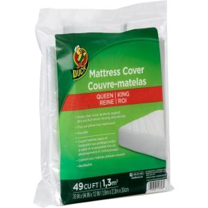 imageDuck Brand Bed Mattress Matress Cover FullTwin Clear 1140235KingQueen