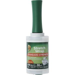 imageDuck Brand Stretch Wrap Roll Clear 5 inches by 1000 feet 1 Pack White 2858495