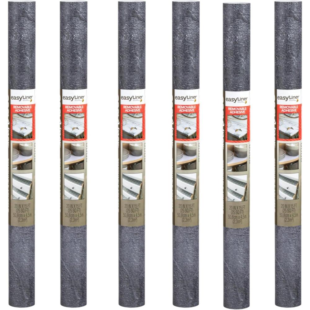 imageEasyLiner Adhesive Shelf Liner for Cabinets ampamp Cupboards  Easy to Install ampamp Cut to Fit  SelfAdhesive Shelf Paper  Peel and Stick Shelf Liner  Easy to Clean ampamp Removable  90 Total Feet  SoapstoneSoapstone