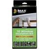 imageDuck MAX Strength Window Insulation Kit Fits Patio Doors ampamp Large Windows Heavy Duty Indoor Shrink Film Insulator Window Seal Tape Included 84quot x 120quot Clear 2 PackStandard Window  10 Pack