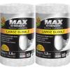 imageDuck Max Strength Bubble Cushioning Wrap for Moving ampamp Shipping 60 FT Large Bubble Packing Wrap Heavy Duty Protection for Mailing ampamp Packaging Boxes Clear Bubble Roll Supplies Perforated Every 12 IN12 in x 15 ft Pack of 2