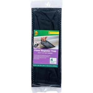 imageDuck Brand Floor Register Vent Trap Screens for Air Vents Catch Small Items and Stop Small Objects from Falling Through Home Vent Air Filters are Easy to Install and Clean 4quot x 10quot 4Pack Black4 x 12