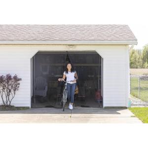 imageDuck Brand HandsFree Magnetic Screen Door for Standard Width Door  Mesh Patio Door and Bug Screen with Magnets  39 x 86 Inches BlackSingle Garage Door