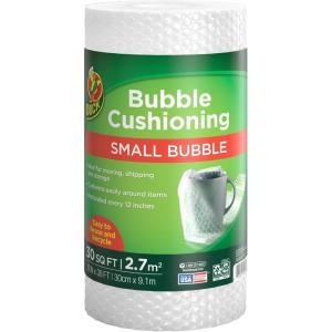 imageDuck Brand Small Bubble Cushioning Wrap for Moving Shipping ampamp Mailing 600 FT Bubble Packing Wrap Extra Protection Packaging Boxes ampamp Mailers Clear Bubble Roll Moving Supplies 150 FT Each 4 Rolls12 in x 30 ft