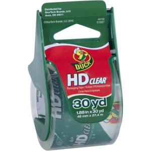imageDuck HD Clear Packing Tape Refills  12 Rolls of Strong Heavy Duty Packing Tape for Shipping and Moving Boxes and Packaging  188 In x 546 Yards  3quot Core  Clear 2877331 Roll  30 yds