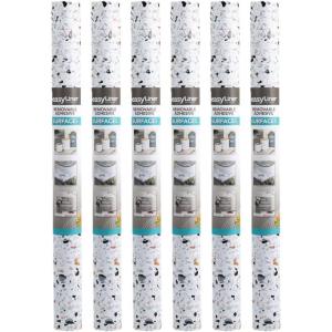 imageEasyLiner Adhesive Shelf Liner for Cabinets ampamp Cupboards  Easy to Install ampamp Cut to Fit  SelfAdhesive Shelf Paper  Peel and Stick Shelf Liner  Easy to Clean ampamp Removable  90 Total Feet  SoapstoneTerrazzo
