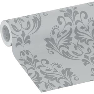 imageEasyLiner Peel ampamp Stick Decor Removable Peel and Stick Wallpaper  Self Adhesive Decorative Shelf Paper for Cabinets Walls Resurfacing Projects  Adhesive Shelf Liner  20in x 18ft  Black GinghamVictorian Print