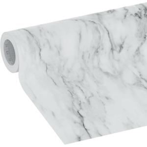 imageEasyLiner Peel ampamp Stick Decor Removable Peel and Stick Wallpaper  Self Adhesive Decorative Shelf Paper for Cabinets Walls Resurfacing Projects  Adhesive Shelf Liner  20in x 18ft  Black GinghamMarble