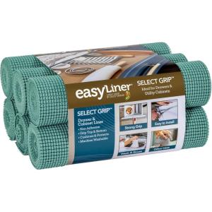 imageEasyLiner Select Grip Shelf Liner for Drawers ampamp Cabinets  Easy to Install ampamp Cut to Fit  Non Slip Non Adhesive Grip Shelf Liner for Kitchen Drawers Bathroom Pantry  20in x 6ft Fern Green 6 RollsFern Green
