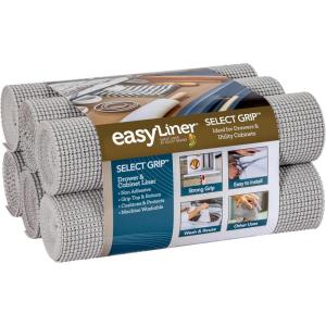 imageEasyLiner Select Grip Shelf Liner for Drawers ampamp Cabinets  Easy to Install ampamp Cut to Fit  Non Slip Non Adhesive Grip Shelf Liner for Kitchen Drawers Bathroom Pantry  20in x 6ft Fern Green 6 RollsGray