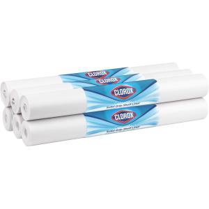 imageEasyLiner with Clorox Solid Grip Shelf Liner  Easy to Cut ampamp Install for Closet Pantry Wire Shelves Kitchen Cabinets  Non Adhesive Non Slip Shelf Liner  20quot x 6 ft  6 Roll Project Pack  BeigeWhite