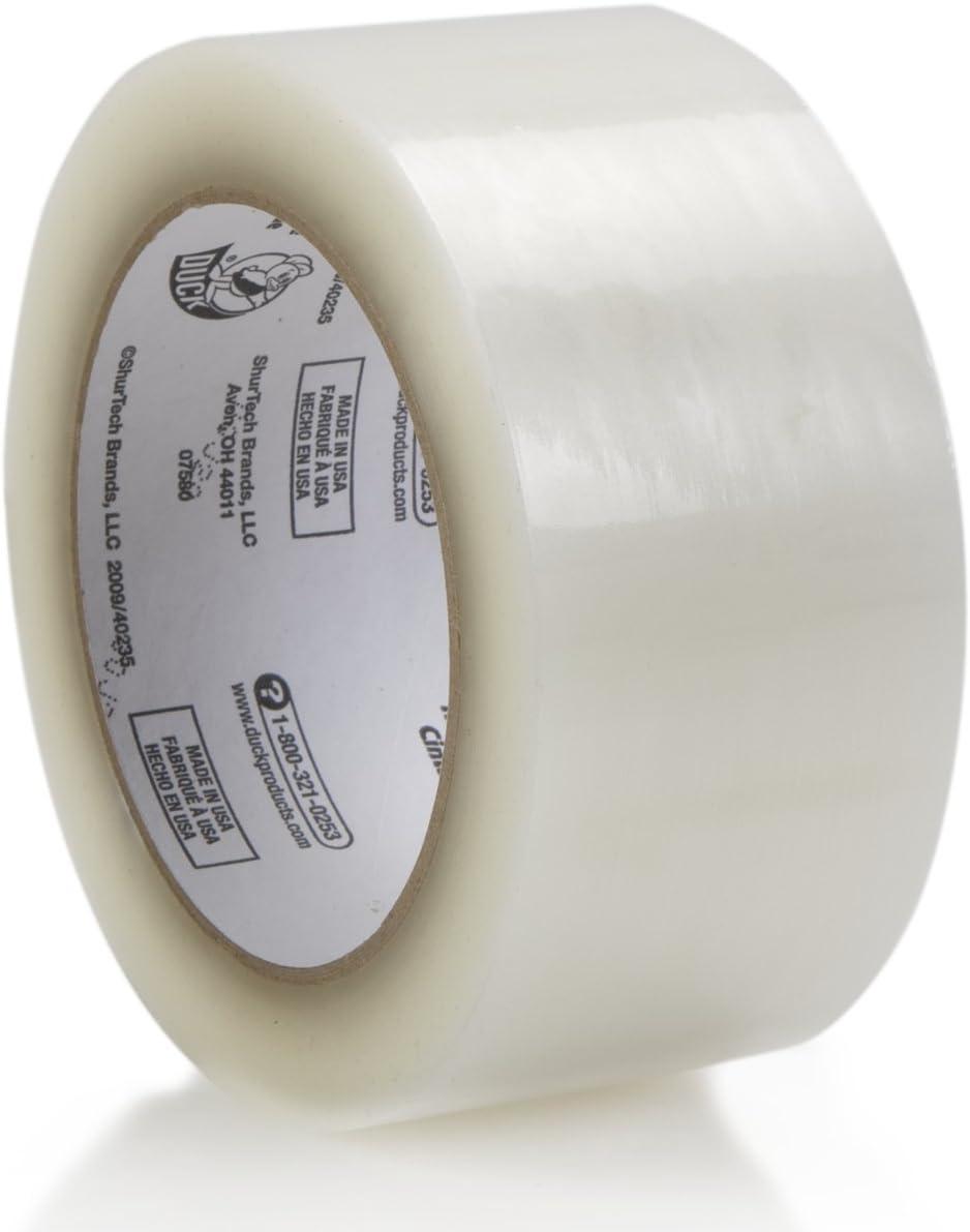 imageDuck Brand Standard Packaging Tape Refills  4 Extra Long Rolls of Clear Packing Tape  Shipping Mailing and Moving Supplies  3quot Core  188 Inch x 100 Yards  Clear 240593Refill