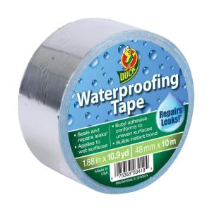 imageDuck Brand Waterproofing Tape Silver 188 Inches x 109 Yards 1 Roll 280355188Inch x 109Yard Single Roll